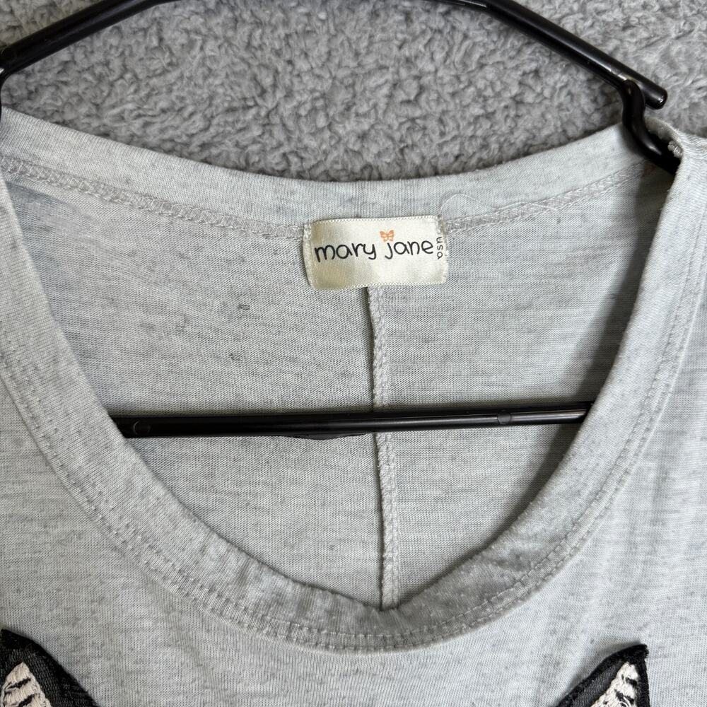 Mary Jane Tank Top Womens Small Gray Owl Print Festival Summer - Picture 6 of 11